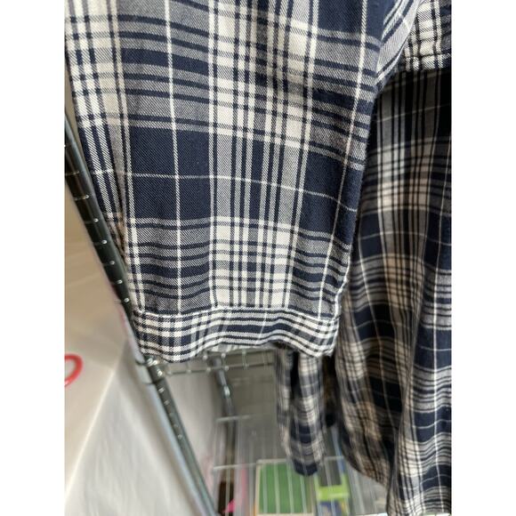 LL‎ Bean Signature Women's Plaid Layered Button Up Shirt Size 16 Preppy Classic - Picture 6 of 12
